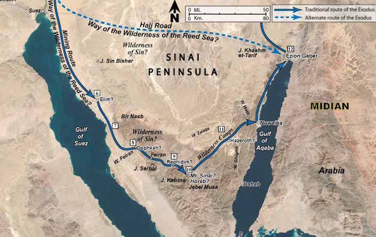 Route of the Exodus