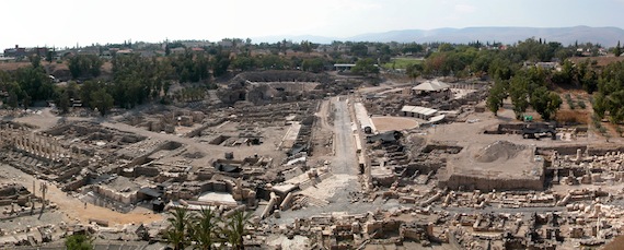 Panorama atop Tel Beth Shean