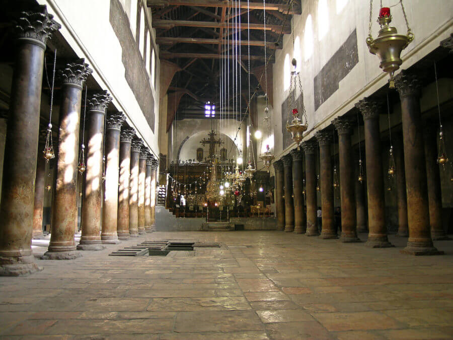 Bethlehem Church of Nativity interior