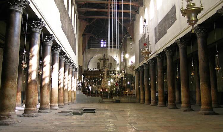 Bethlehem Church of Nativity interior