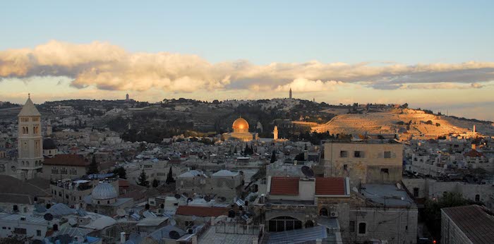 Dome of the Rock at sunset