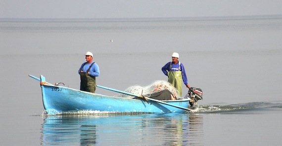 Fishermen on the Sea of Galilee