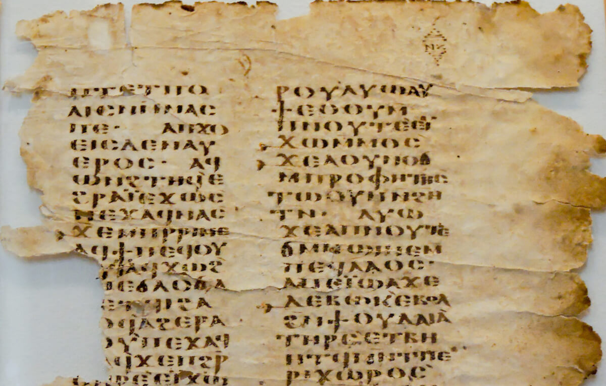 Gospel of Luke 7.12-22, fragment