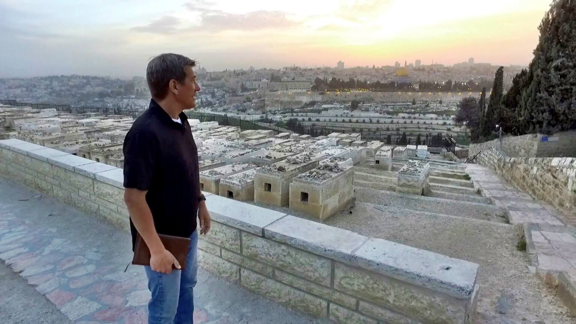 Overlooking Jerusalem from the Mount of Olives tombs