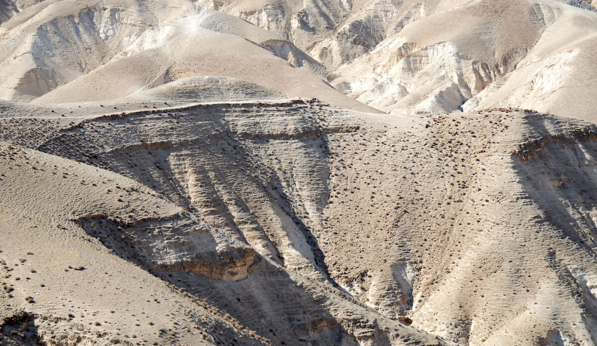 Judean wilderness with goat trails