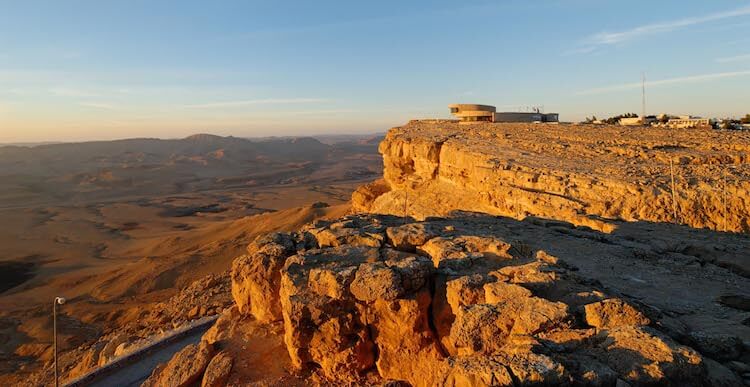 Machtesh Ramon with Mizpe Ramon observatory