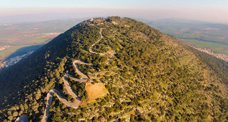 Mount Tabor aerial from west