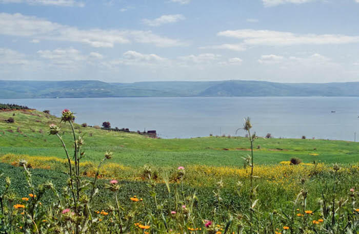 Mount of Beatitudes and Sea of Galilee