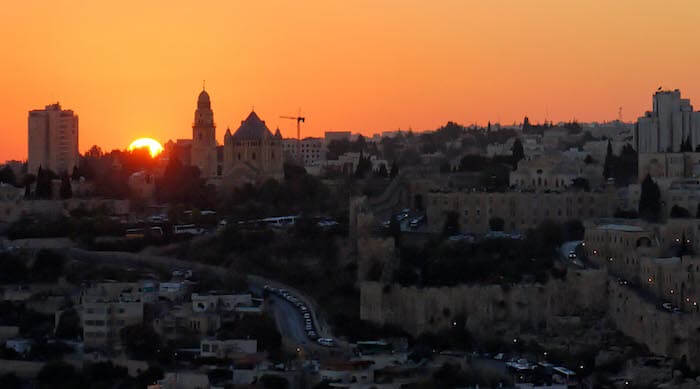 Sunset over Jerusalem