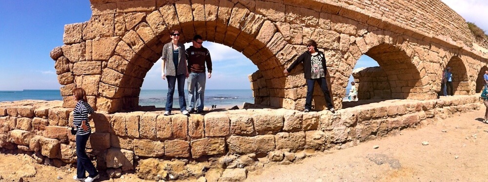 The aqueduct at Caesarea