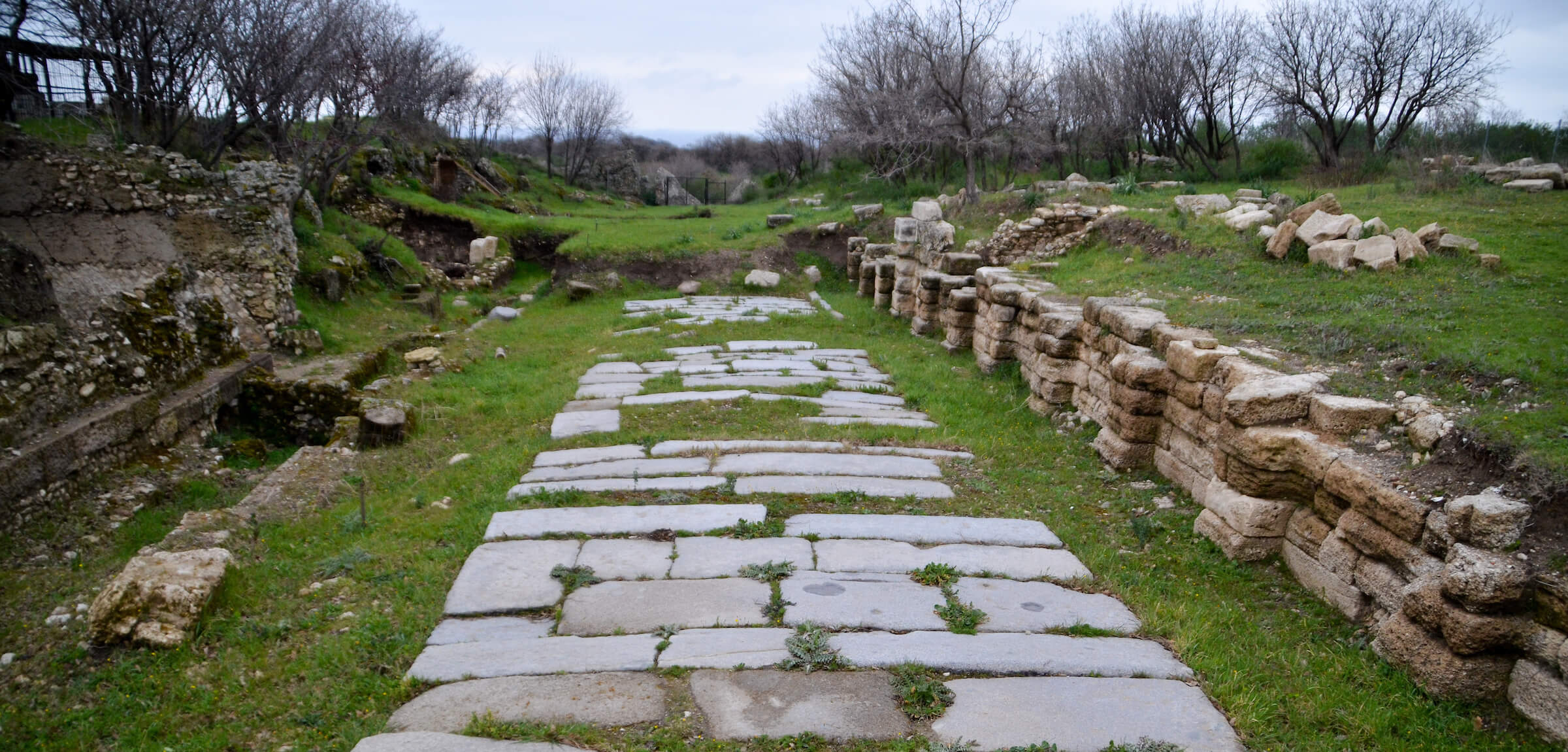 A paved road at Troas