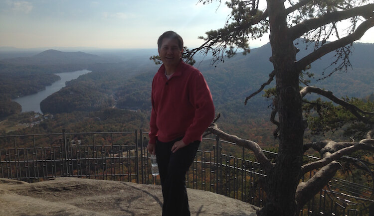 atop Chimney Rock