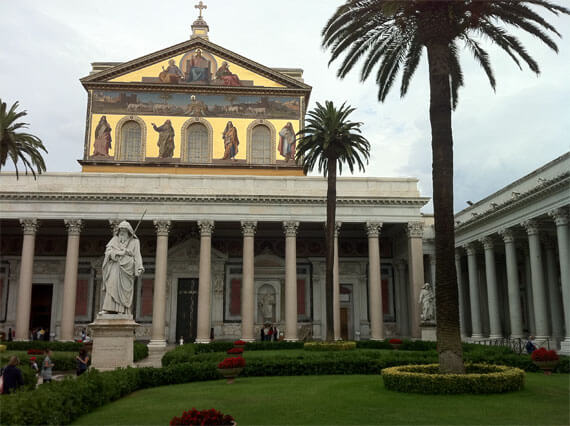 The Church of St. Paul Outside the Walls Christian places to visit in Rome